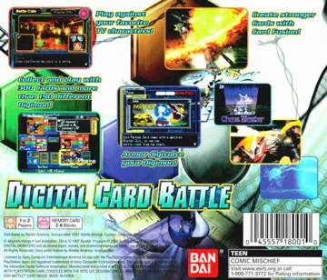 Digimon Digital Card Battle (EU) box cover back